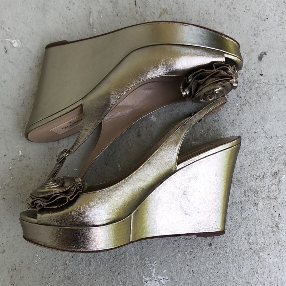 Valentino Silver Wedges - Picture 4 of 13